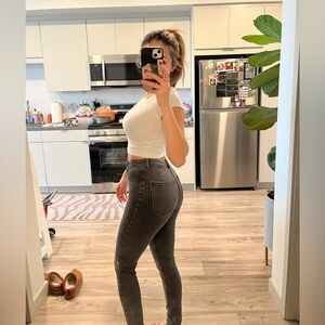 Zara Skinny Jeans Dark Gray